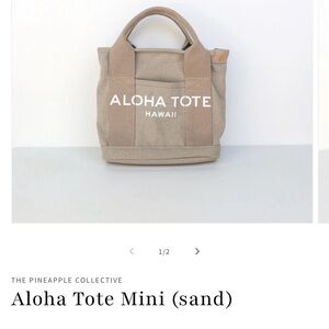 Aloha Tote Bag in Tan